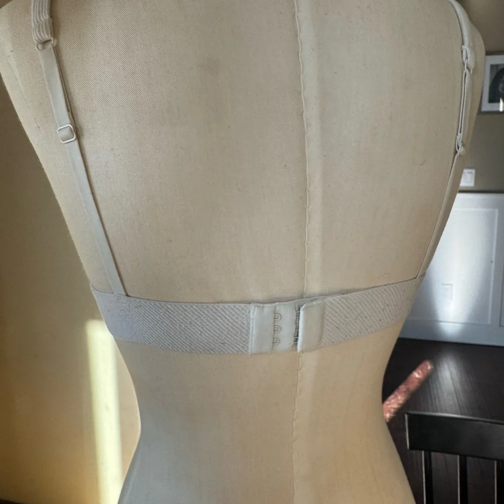 SKIMS Ribbed Triangle Bralette in Cream - Picture 5 of 8